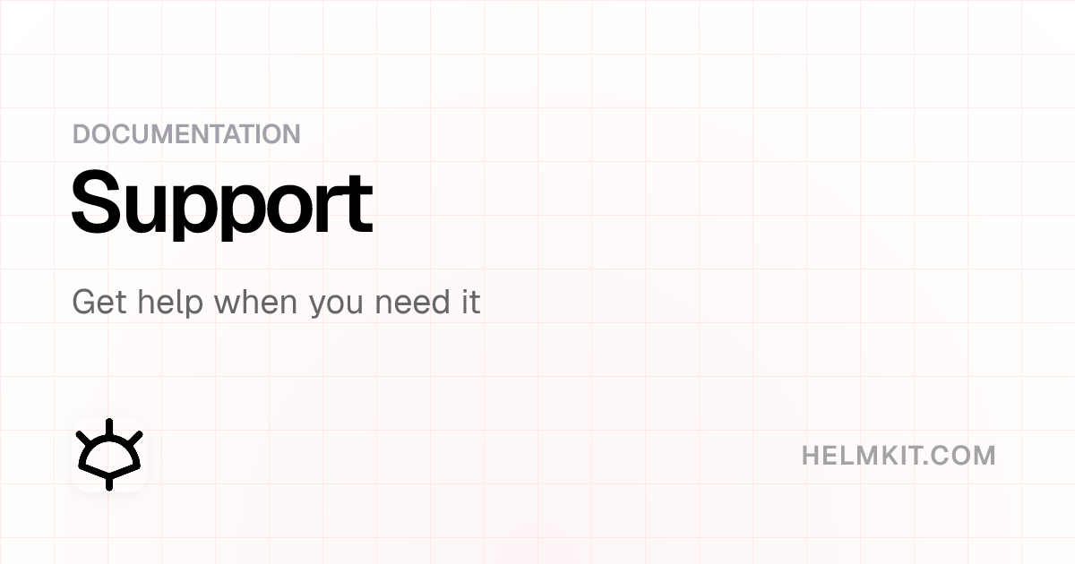 Helm Support Support - Helm